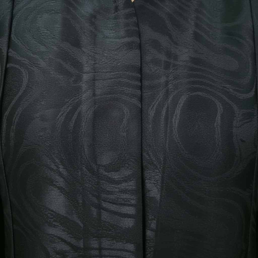 black jacquard abaya .