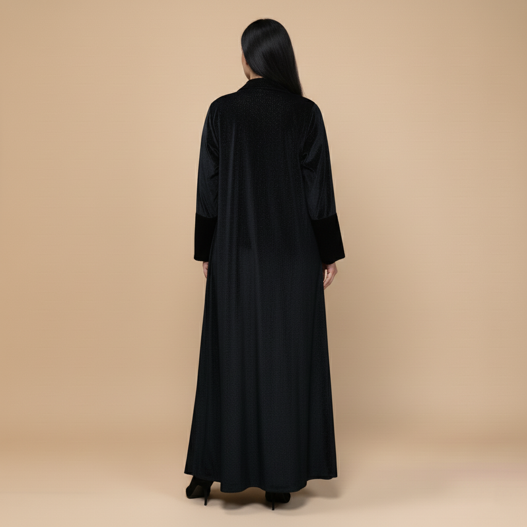 Shiny Velvet Abaya