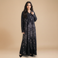 Black Abaya with Flowing Cloche Cut